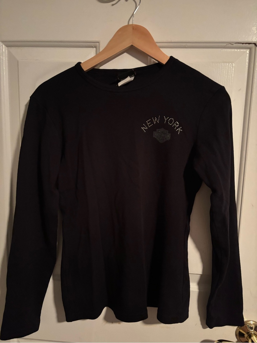 Harley-Davidson Black Long Sleeve Top